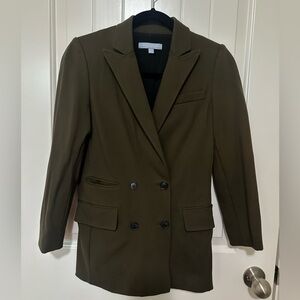ANTONIO MELANI Olive Double-Breasted Blazer